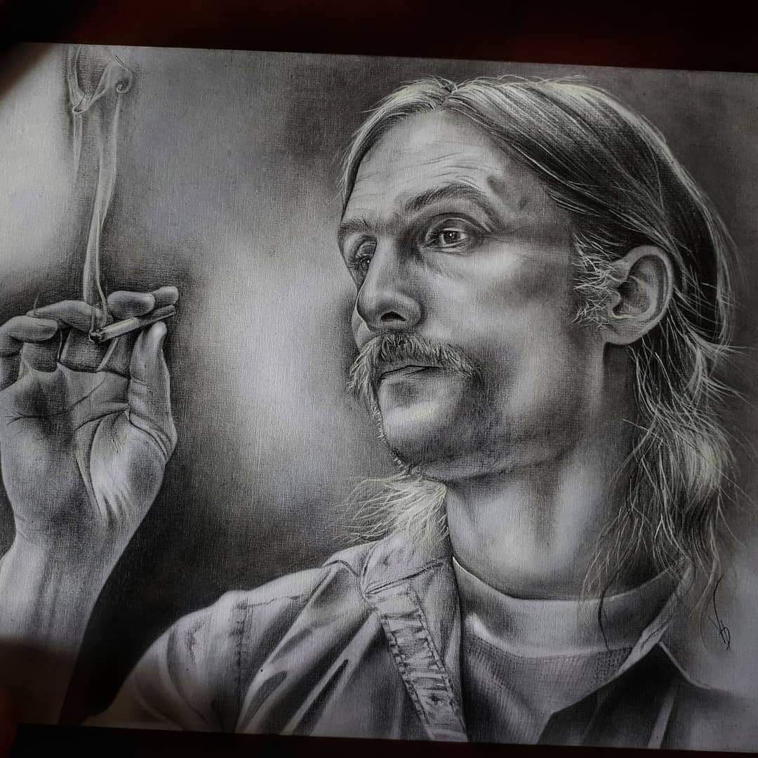Portret în grafit